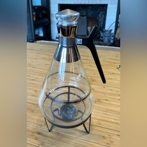 Vintage Mid Century MCM Atomic Inland Glass Coffee Carafe  1958